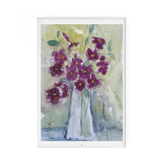 Imán Floral Acuarela