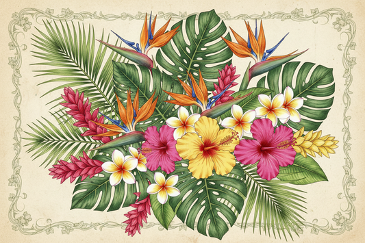 Ilustración Original Flora Tropical