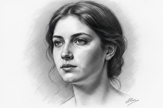 Retrato Original en Lápiz