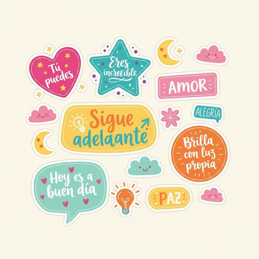 Sticker Pack Frases Positivas